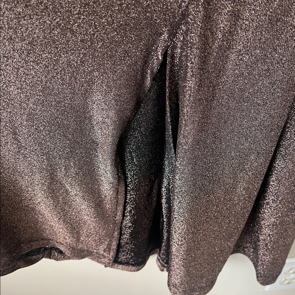 Nekane Alika Bronze Shimmer Maxi Dress Gold Lurex V-Neck Keyhole NWT Medium - Picture 8 of 12